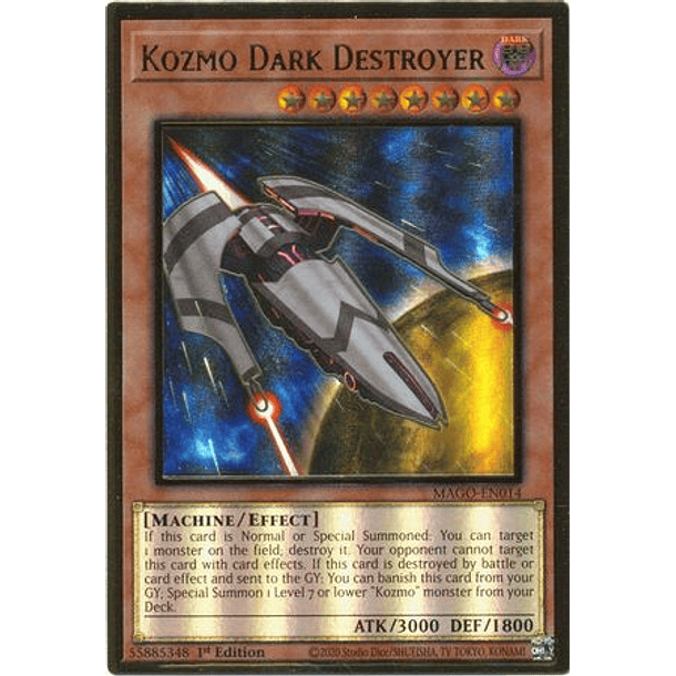Kozmo Dark Destroyer - MAGO-EN014 - Premium Gold Rare