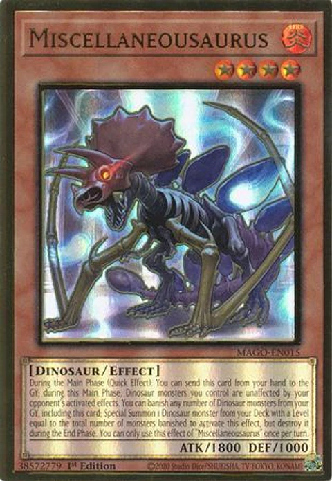 Miscellaneousaurus - MAGO-EN015 - Premium Gold Rare
