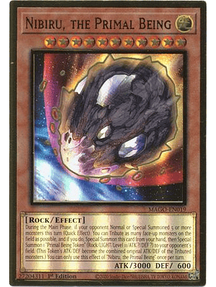 Nibiru, the Primal Being - MAGO-EN019 - Premium Gold Rare