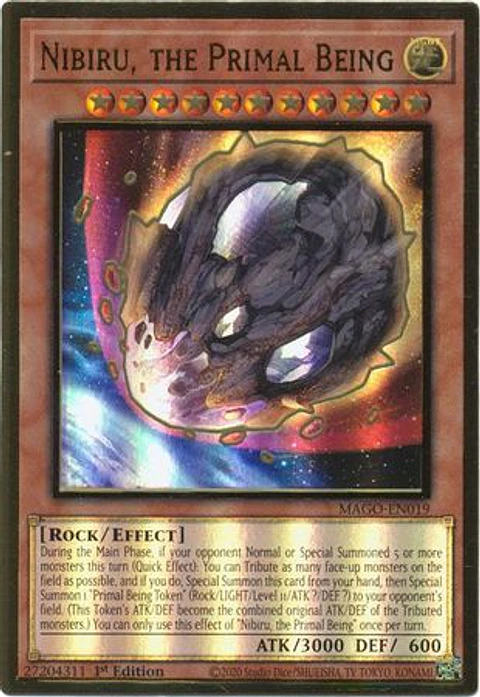 Nibiru, the Primal Being - MAGO-EN019 - Premium Gold Rare