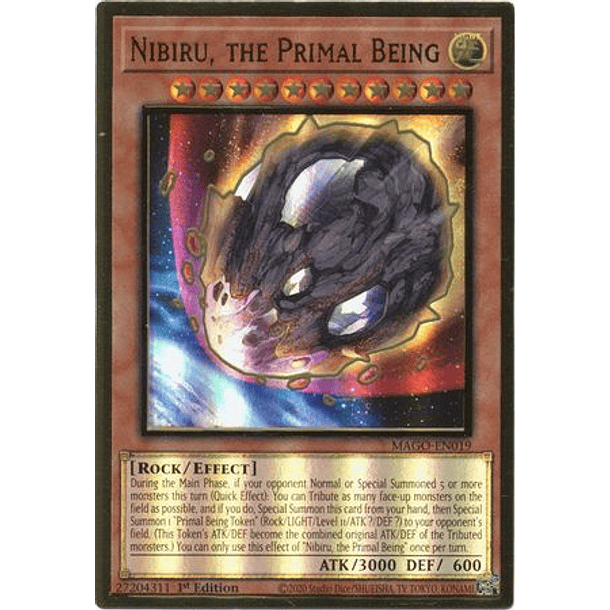 Nibiru, the Primal Being - MAGO-EN019 - Premium Gold Rare