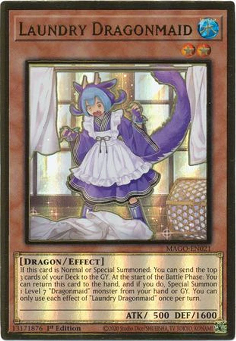 Laundry Dragonmaid - MAGO-EN021 - Premium Gold Rare