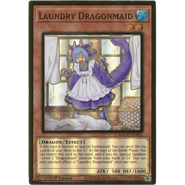 Laundry Dragonmaid - MAGO-EN021 - Premium Gold Rare