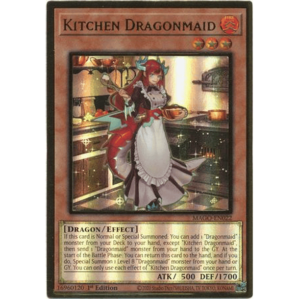 Kitchen Dragonmaid - MAGO-EN022 - Premium Gold Rare