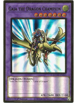 Gaia the Dragon Champion - MAGO-EN025 - Premium Gold Rare