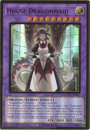 House Dragonmaid - MAGO-EN027 - Premium Gold Rare 1