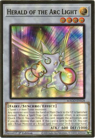 Herald of the Arc Light - MAGO-EN028 - Premium Gold Rare 1