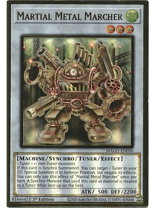 Martial Metal Marcher - MAGO-EN030 - Premium Gold Rare