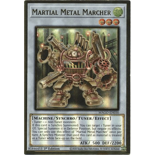 Martial Metal Marcher - MAGO-EN030 - Premium Gold Rare