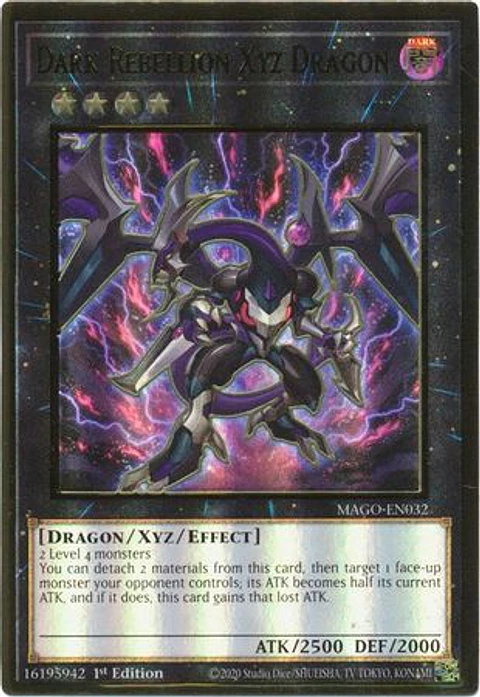 Dark Rebellion Xyz Dragon - MAGO-EN032 - Premium Gold Rare