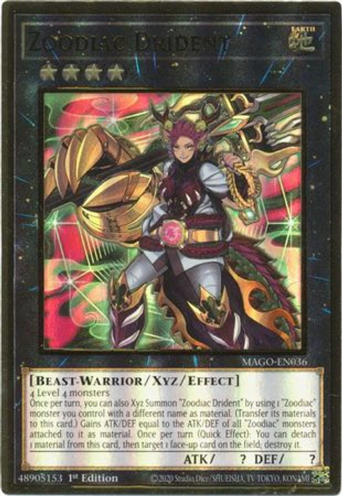 Zoodiac Drident - MAGO-EN036 - Premium Gold Rare