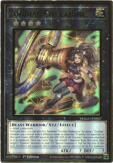 Zoodiac Chakanine - MAGO-EN037 - Premium Gold Rare 