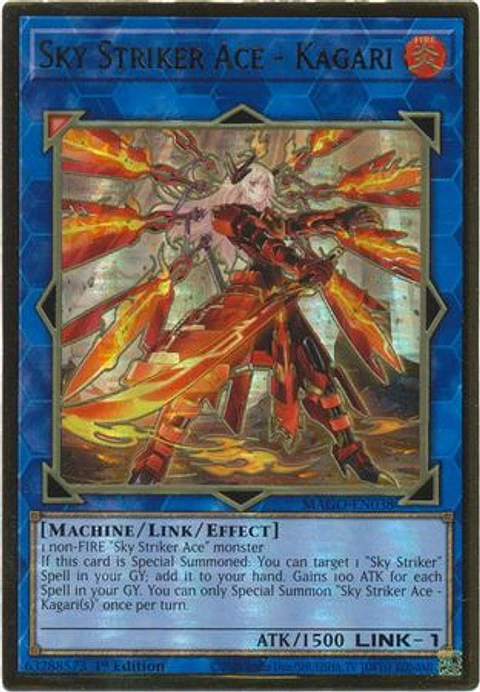Sky Striker Ace - Kagari - MAGO-EN038 - Premium Gold Rare