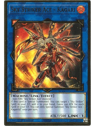 Sky Striker Ace - Kagari (alternate art) - MAGO-EN038 - Premium Gold Rare