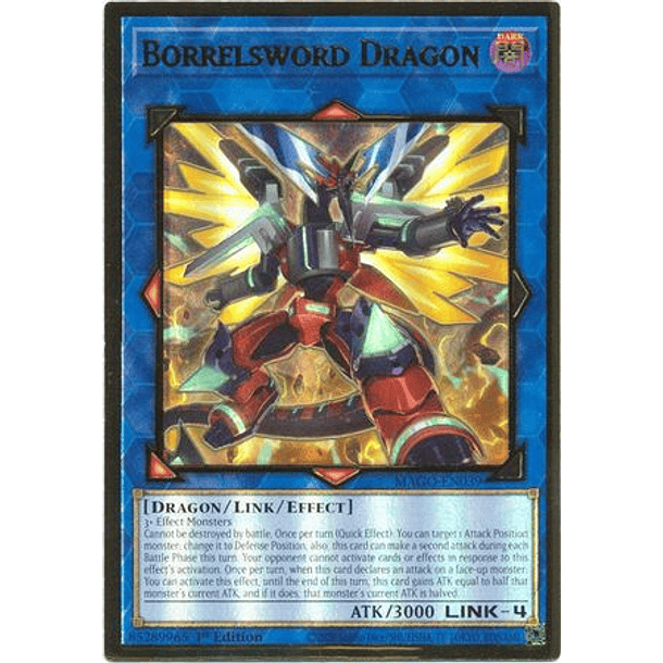 Borrelsword Dragon (Alternate Art) - MAGO-EN039 - Premium Gold Rare