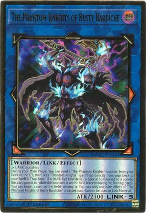 The Phantom Knights of Rusty Bardiche - MAGO-EN040 - Premium Gold Rare