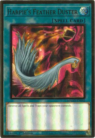 Harpie's Feather Duster - MAGO-EN042 - Premium Gold Rare 1