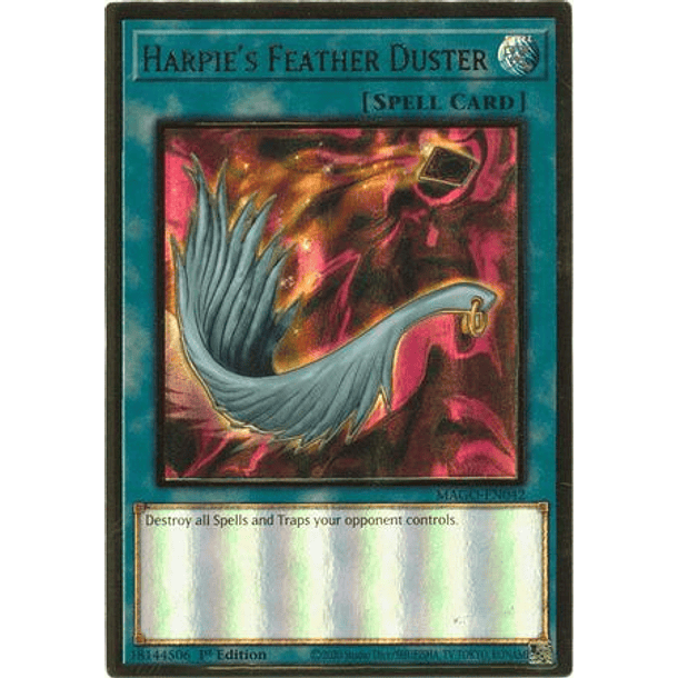 Harpie's Feather Duster - MAGO-EN042 - Premium Gold Rare