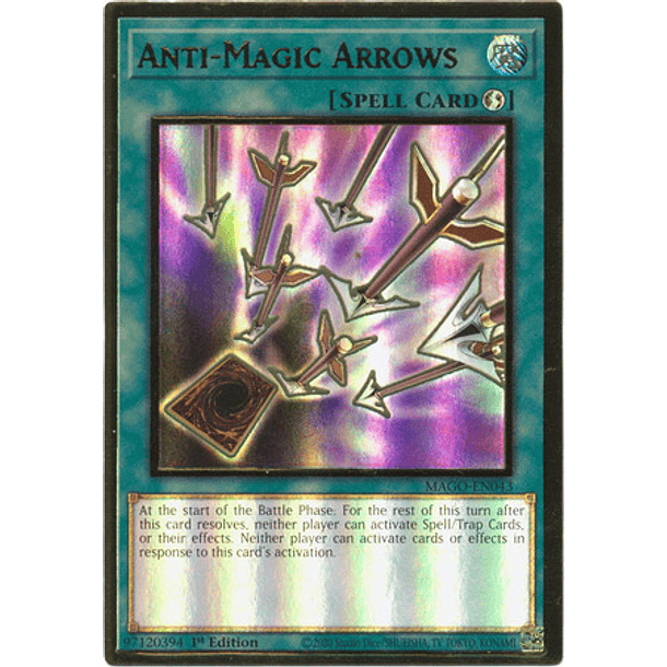 Anti-Magic Arrows - MAGO-EN043 - Premium Gold Rare
