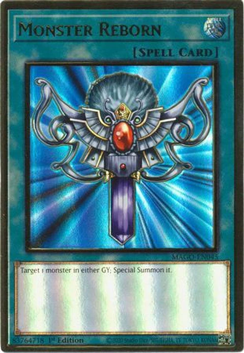Monster Reborn - MAGO-EN045 - Premium Gold Rare