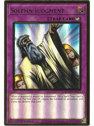 Solemn Judgment - MAGO-EN051 - Premium Gold Rare