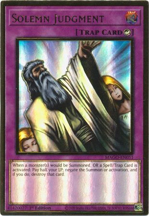 Solemn Judgment - MAGO-EN051 - Premium Gold Rare