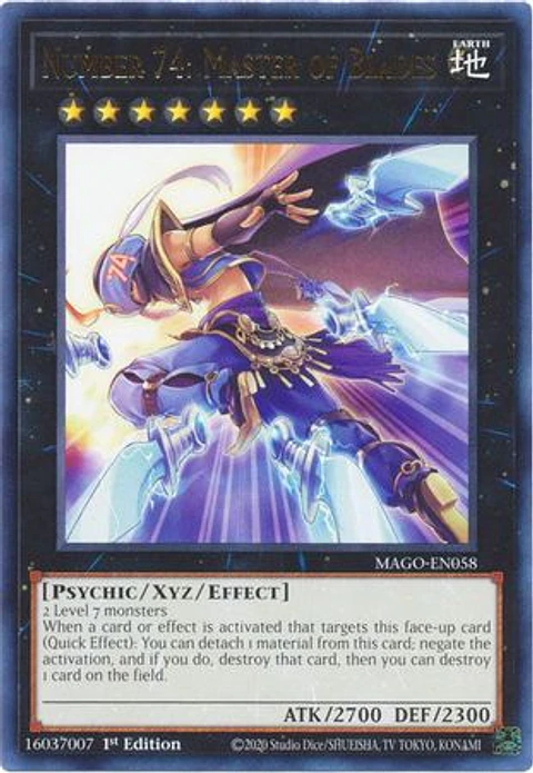 Number 74: Master of Blades - MAGO-EN058 - Rare 