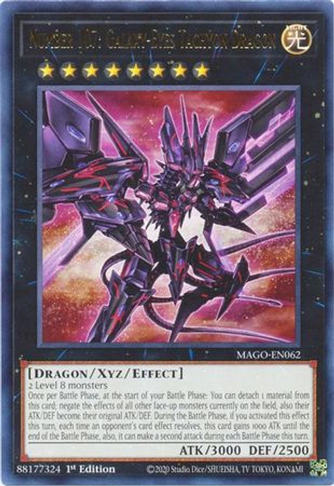 Number 107: Galaxy-Eyes Tachyon Dragon - MAGO-EN062 - Rare 