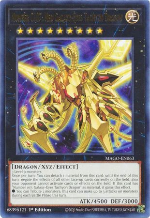 Number C107: Neo Galaxy-Eyes Tachyon Dragon - MAGO-EN063 - Rare 1