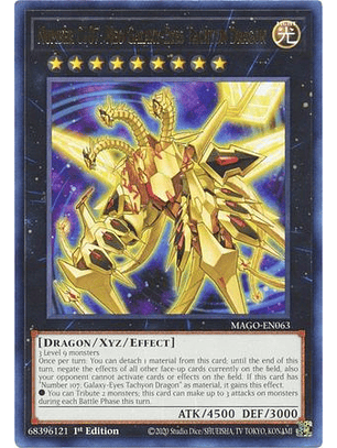 Number C107: Neo Galaxy-Eyes Tachyon Dragon - MAGO-EN063 - Rare
