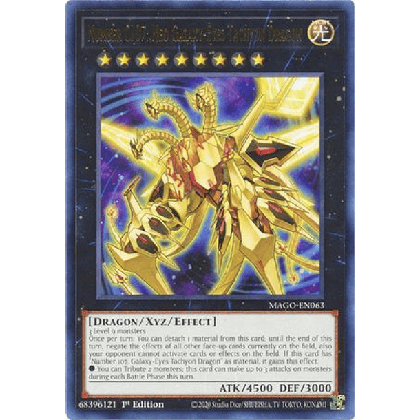 Number C107: Neo Galaxy-Eyes Tachyon Dragon - MAGO-EN063 - Rare