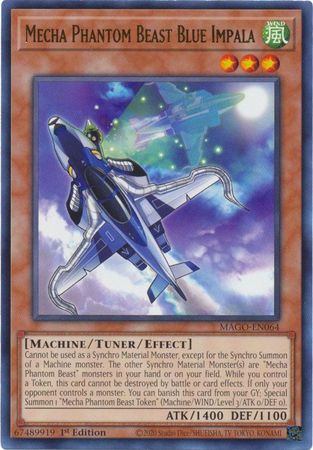 Mecha Phantom Beast Blue Impala - MAGO-EN064 - Rare 1