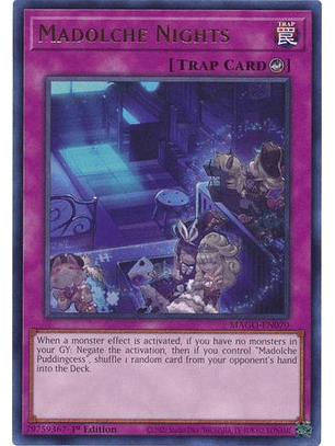 Madolche Nights - MAGO-EN070 - Rare 