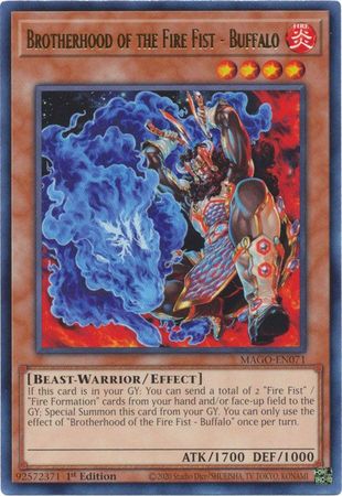 Brotherhood of the Fire Fist - Buffalo - MAGO-EN071 - Rare 1