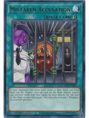 Mistaken Accusation - MAGO-EN081 - Rare 