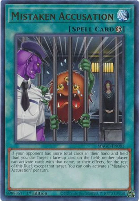 Mistaken Accusation - MAGO-EN081 - Rare 