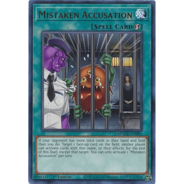 Mistaken Accusation - MAGO-EN081 - Rare 