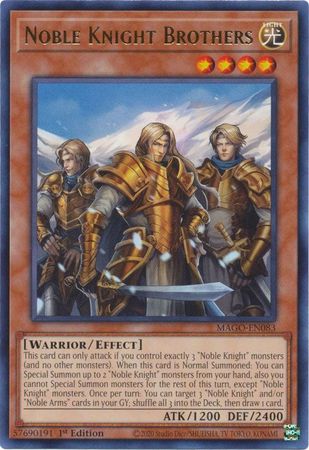 Noble Knight Brothers - MAGO-EN083 - Rare 1