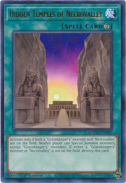 Hidden Temples of Necrovalley - MAGO-EN087 - Rare