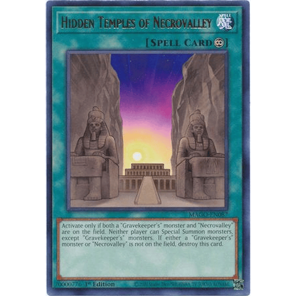 Hidden Temples of Necrovalley - MAGO-EN087 - Rare