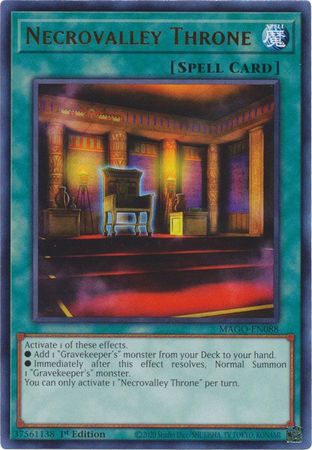 Necrovalley Throne - MAGO-EN088 - Rare 1