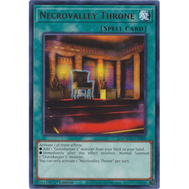 Necrovalley Throne - MAGO-EN088 - Rare