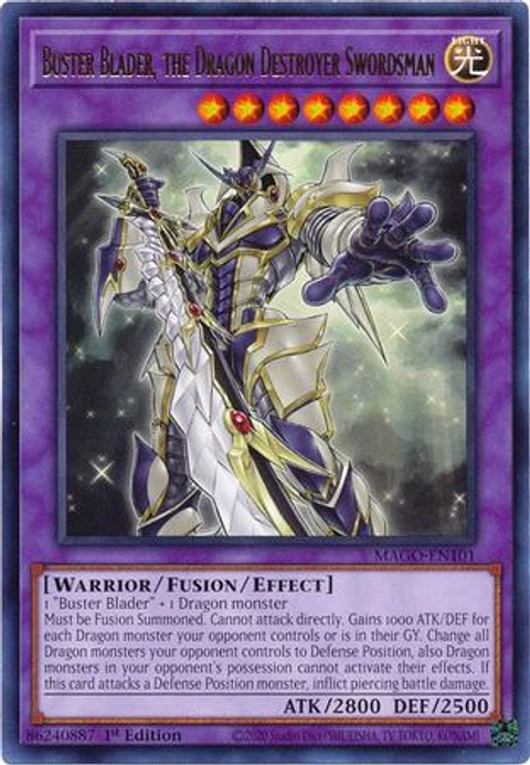 Buster Blader, the Dragon Destroyer Swordsman - MAGO-EN101 - Rare