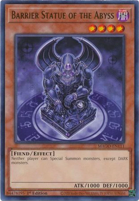 Barrier Statue of the Abyss - MAGO-EN111 - Rare