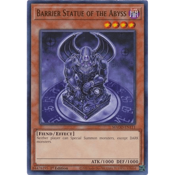 Barrier Statue of the Abyss - MAGO-EN111 - Rare
