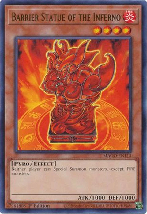 Barrier Statue of the Inferno - MAGO-EN113 - Rare