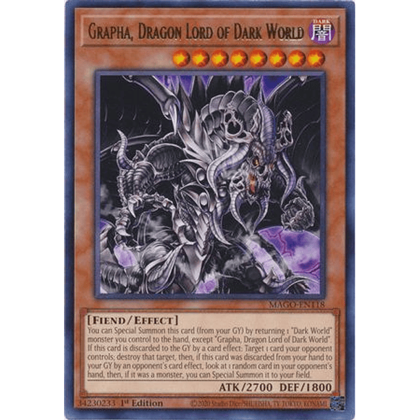 Grapha, Dragon Lord of Dark World - MAGO-EN118 - Rare