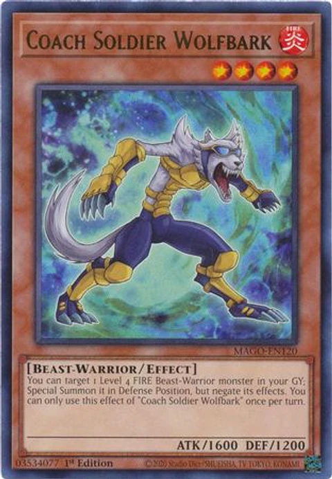 Coach Soldier Wolfbark - MAGO-EN120 - Rare
