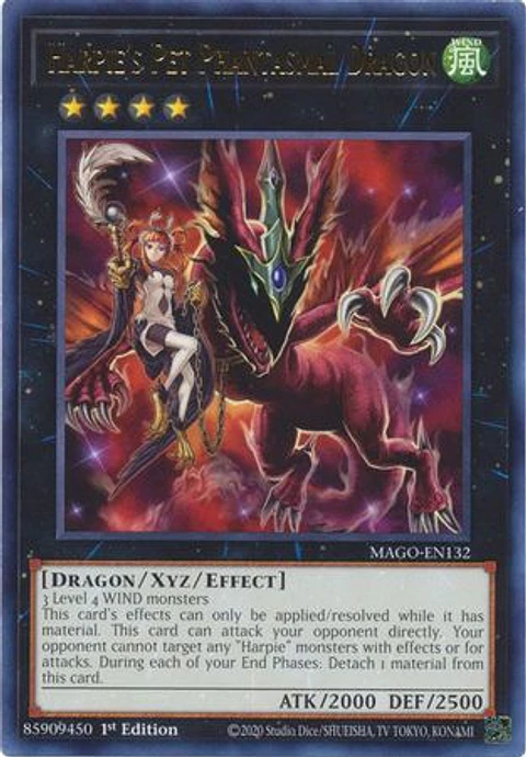 Harpie's Pet Phantasmal Dragon - MAGO-EN132 - Rare
