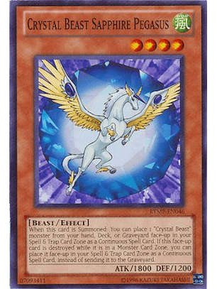 Crystal Beast Sapphire Pegasus - RYMP-EN046 - Common